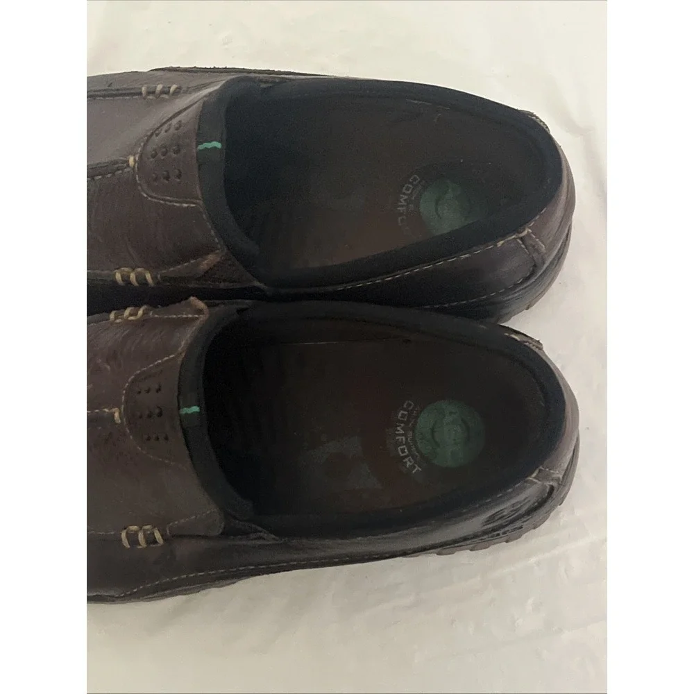 Streetcars Men Size 8.5M Slip On Loafer Shoes Arch Support Leather Brown Lemans